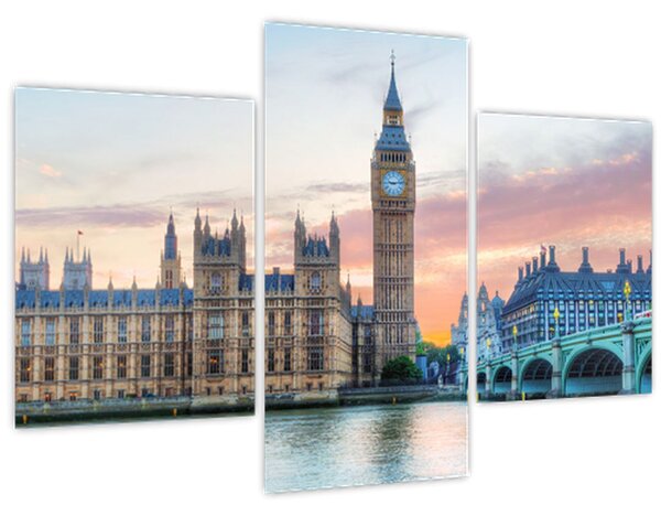 Slika - London u pastelnim bojama (90x60 cm)