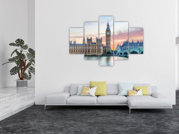 Slika - London u pastelnim bojama (150x105 cm)