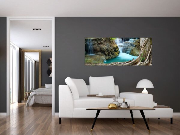 Slika - Rijeka sa slapovima (120x50 cm)