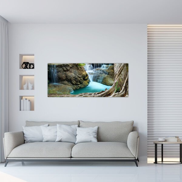 Slika - Rijeka sa slapovima (120x50 cm)