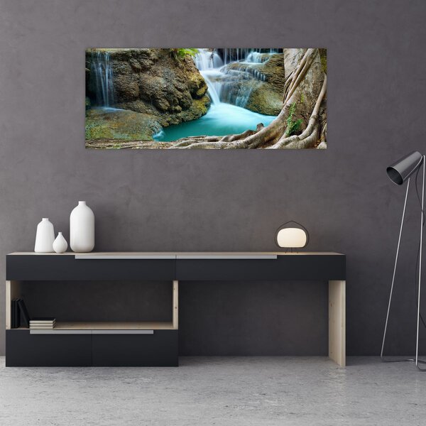 Slika - Rijeka sa slapovima (120x50 cm)