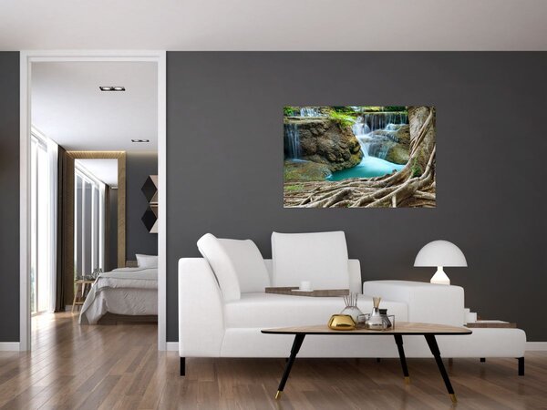 Slika - Rijeka sa slapovima (90x60 cm)