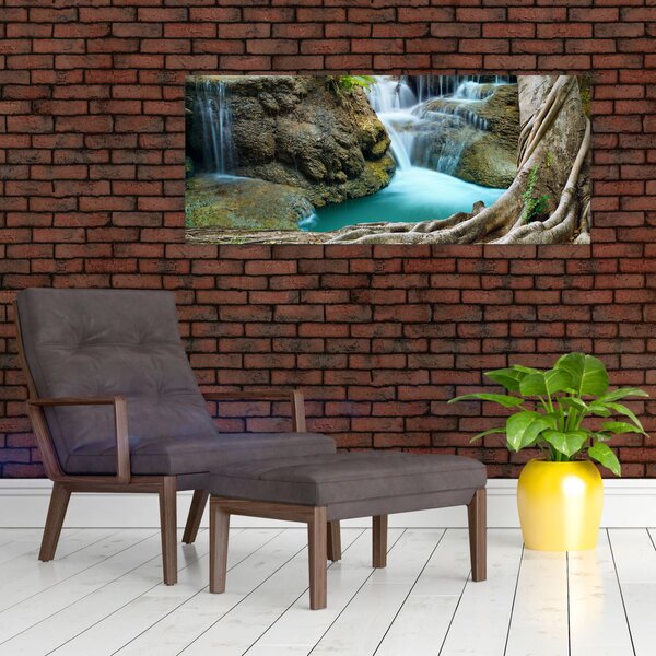 Slika - Rijeka sa slapovima (120x50 cm)