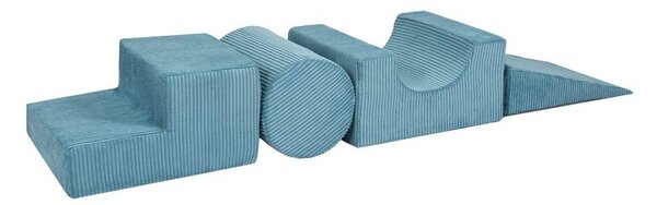 Tirkizni set mekanih igrački od pjene od samta 45x170x30 cm Montessori – Meowbaby
