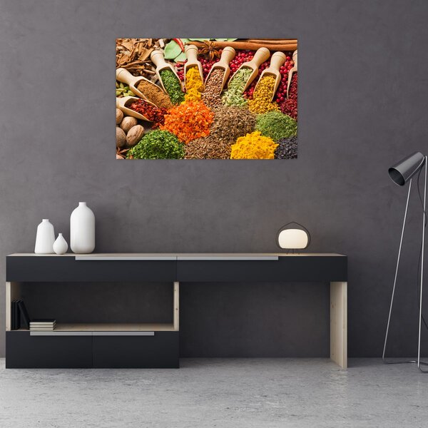 Slika - Začini iz cijelog svijeta (90x60 cm)