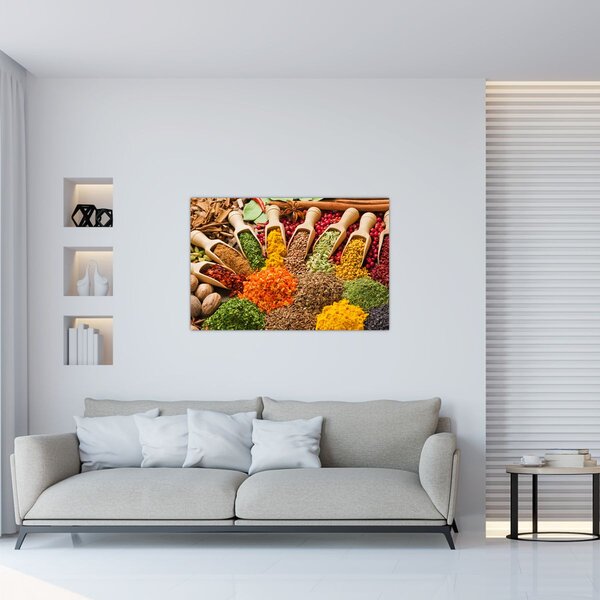 Slika - Začini iz cijelog svijeta (90x60 cm)