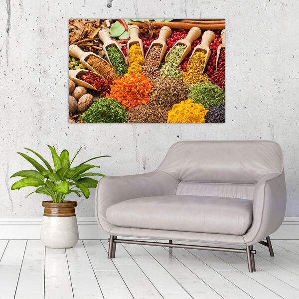 Slika - Začini iz cijelog svijeta (90x60 cm)