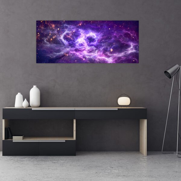 Slika - Ljubičasti svemir (120x50 cm)