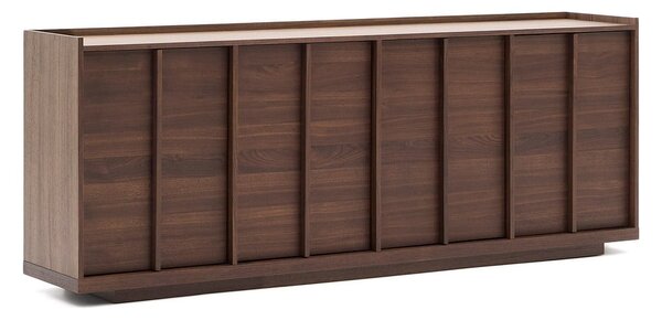Smeđa komoda u dekoru oraha 200x80x45 cm Onix – Kave Home