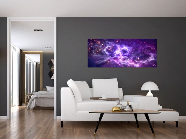 Slika - Ljubičasti svemir (120x50 cm)