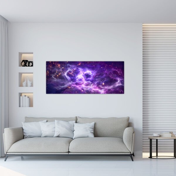 Slika - Ljubičasti svemir (120x50 cm)