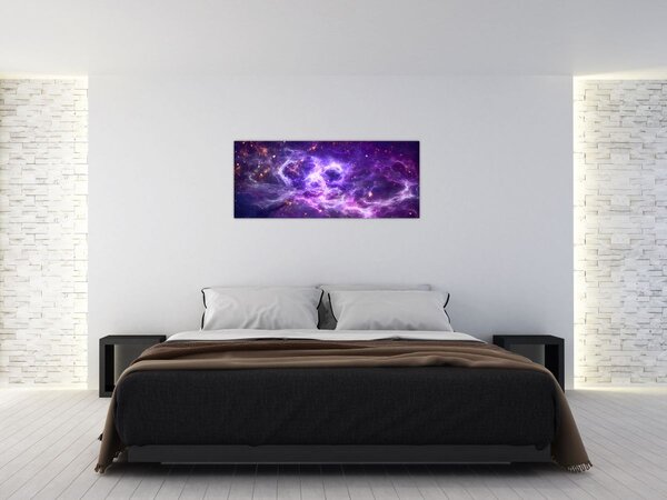 Slika - Ljubičasti svemir (120x50 cm)