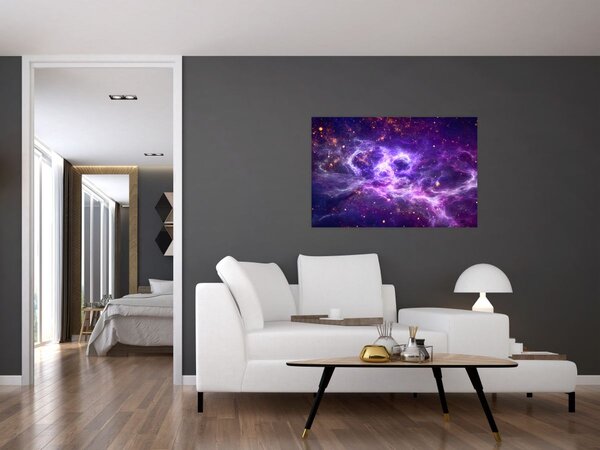 Slika - Ljubičasti svemir (90x60 cm)