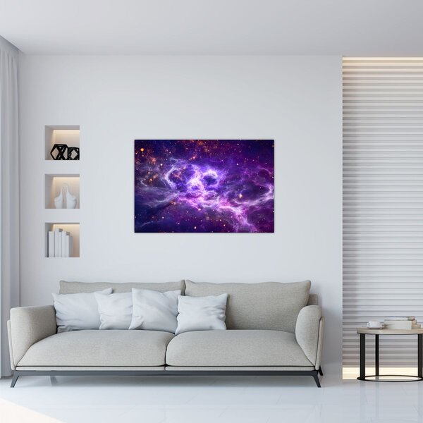 Slika - Ljubičasti svemir (90x60 cm)