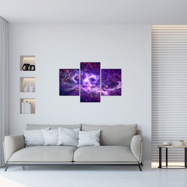 Slika - Ljubičasti svemir (90x60 cm)