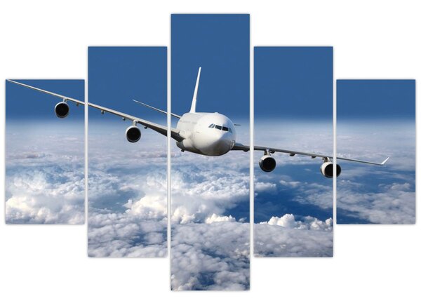 Slika - Avion u oblacima (150x105 cm)