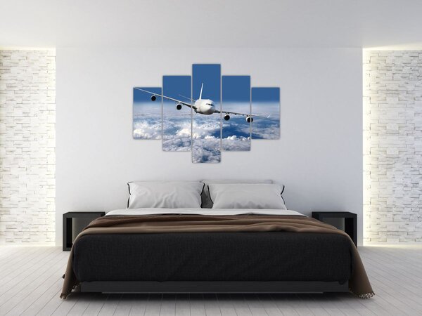 Slika - Avion u oblacima (150x105 cm)