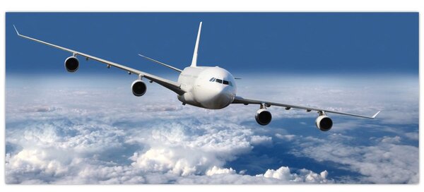 Slika - Avion u oblacima (120x50 cm)