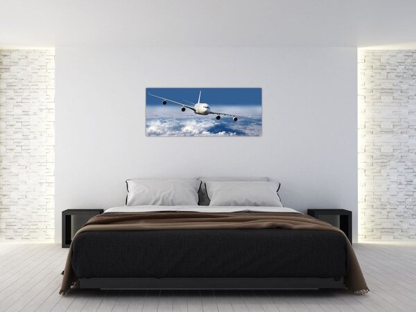 Slika - Avion u oblacima (120x50 cm)