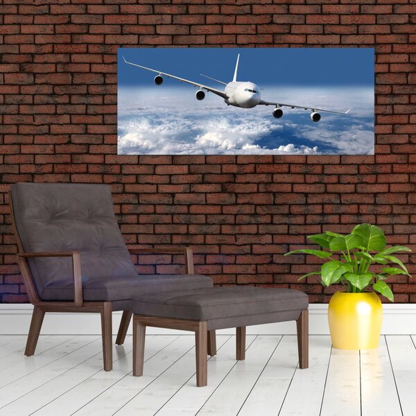 Slika - Avion u oblacima (120x50 cm)