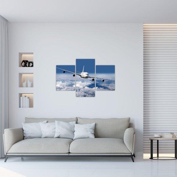Slika - Avion u oblacima (90x60 cm)
