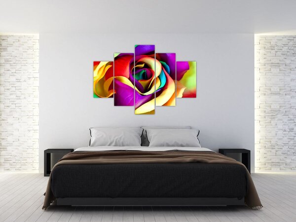 Slika - Šarena ruža (150x105 cm)