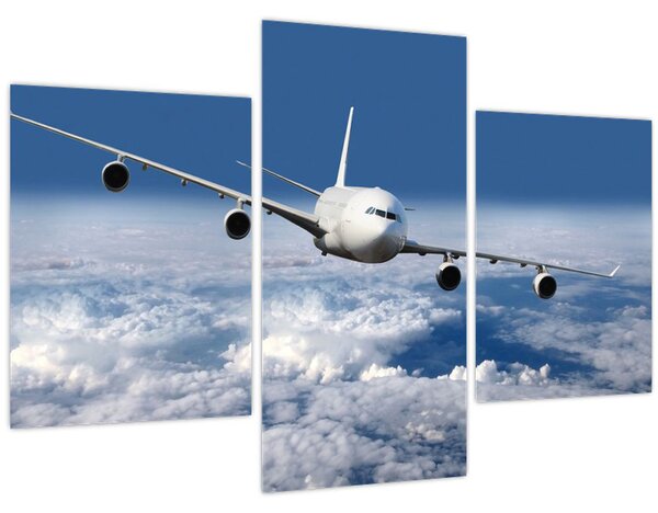 Slika - Avion u oblacima (90x60 cm)