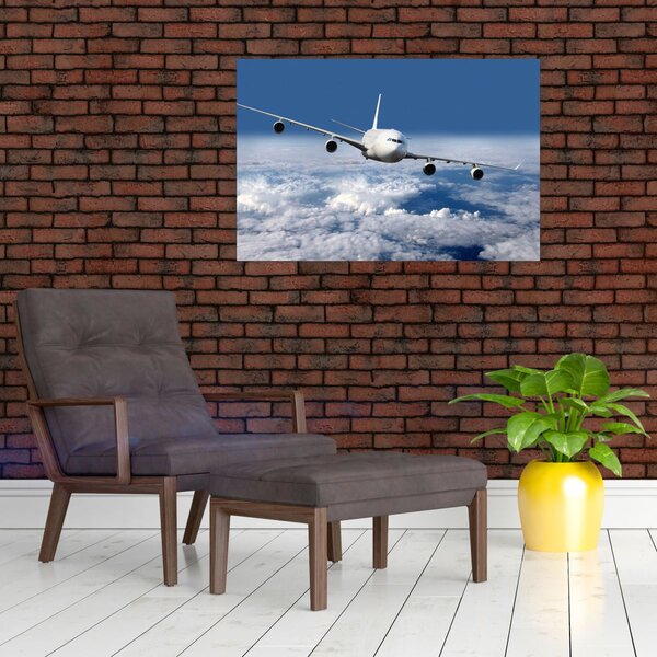 Slika - Avion u oblacima (90x60 cm)