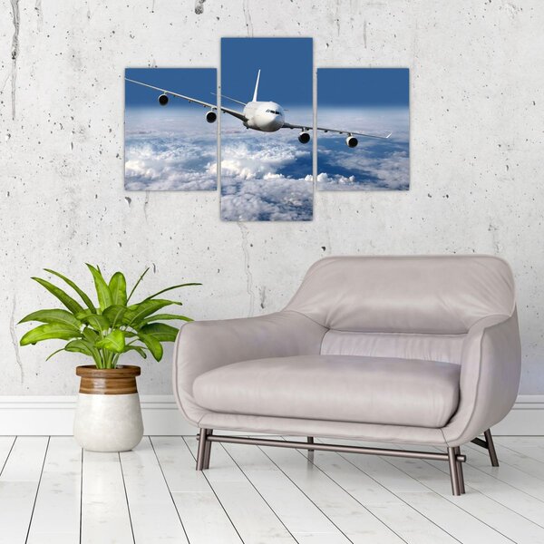 Slika - Avion u oblacima (90x60 cm)
