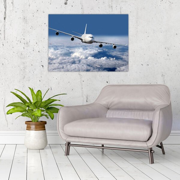 Slika - Avion u oblacima (70x50 cm)