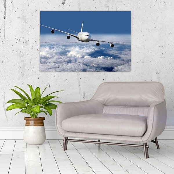Slika - Avion u oblacima (90x60 cm)