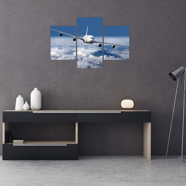 Slika - Avion u oblacima (90x60 cm)