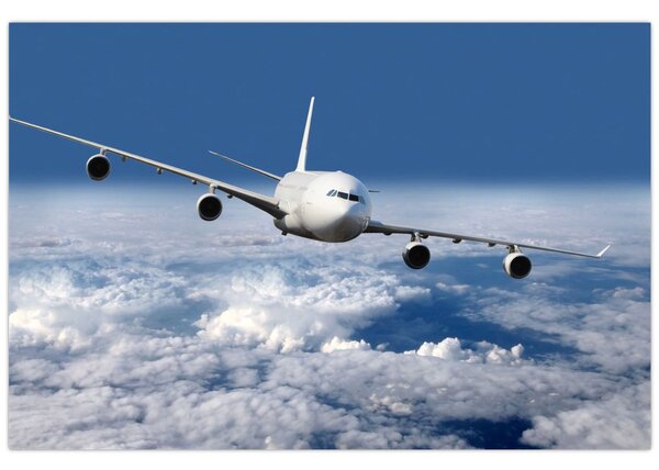 Slika - Avion u oblacima (90x60 cm)