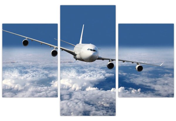 Slika - Avion u oblacima (90x60 cm)
