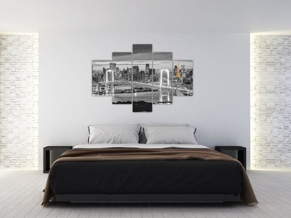 Slika - Veliki grad sa žutim tornjem (150x105 cm)