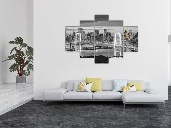 Slika - Veliki grad sa žutim tornjem (150x105 cm)