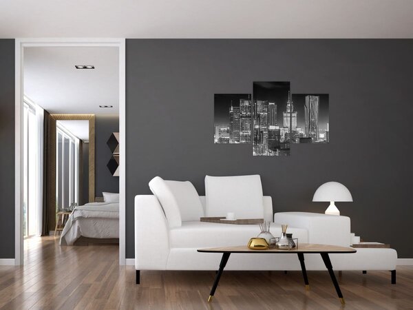 Slika - Crno-bijeli New York (90x60 cm)