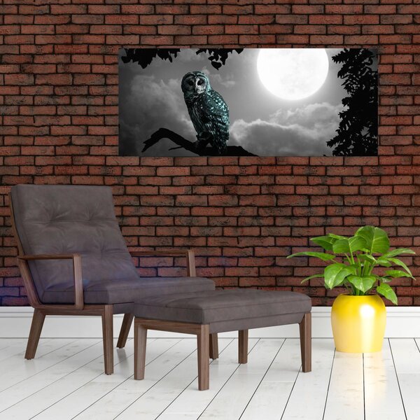 Slika - Noćna ptica, plava (120x50 cm)