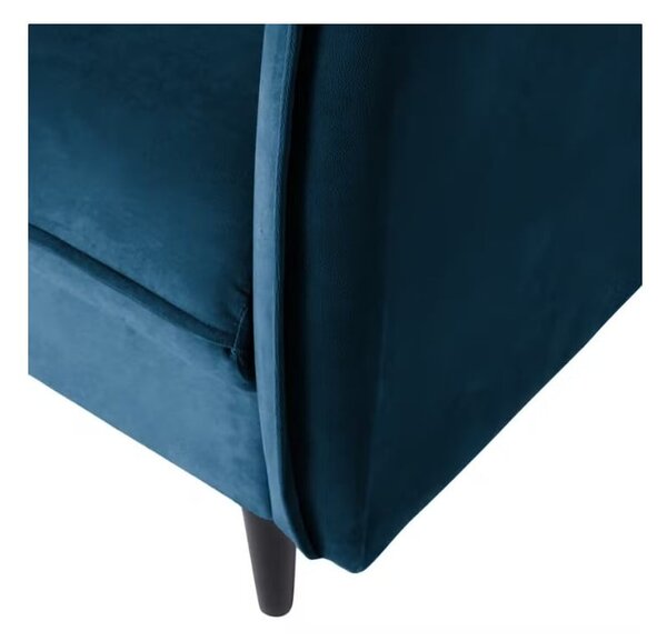 Tamno plava baršunasta sofa 203 cm Juli – Ropez