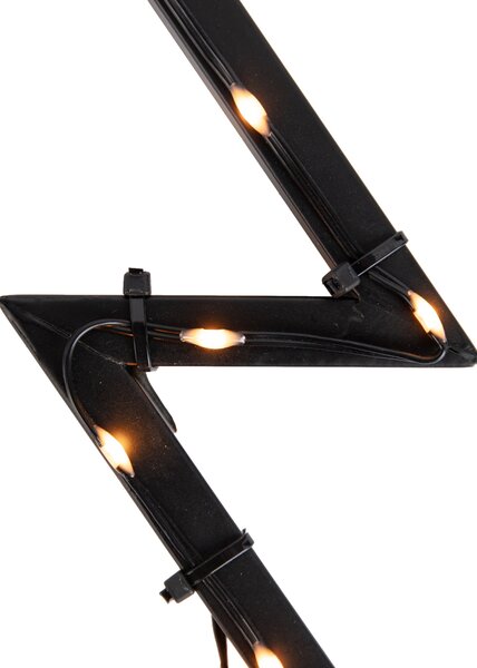 Božićni reflektor stablo crno 54 cm uklj. LED IP44 - Kas