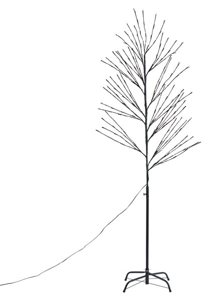 Božićno drvce crno 200 cm uklj. LED IP44 - Vixen