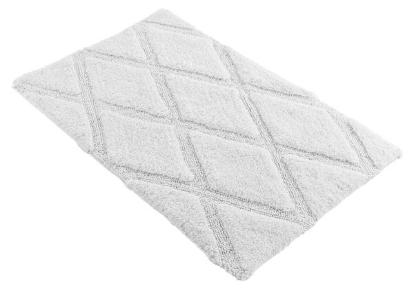 Bijela kupaonska prostirka 50x80 cm Thais – douceur d'intérieur