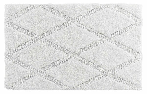 Bijela kupaonska prostirka 50x80 cm Thais – douceur d'intérieur
