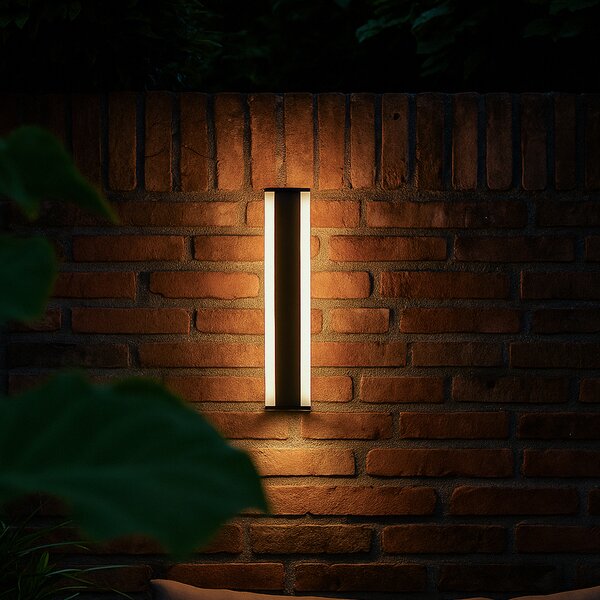 Moderna zidna svjetiljka crna CCT 60cm uklj. LED IP54 - Vanya