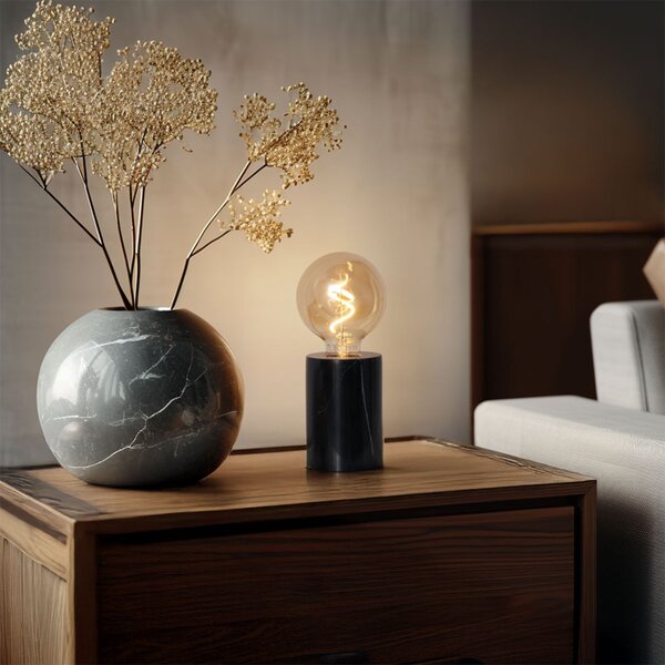 Moderna stolna lampa crni mramor - Marissa