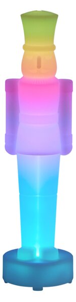 Božićna stolna lampa bijela, uključujući LED, mogućnost prigušivanja i punjiva RGBW-IC - Nutcracker