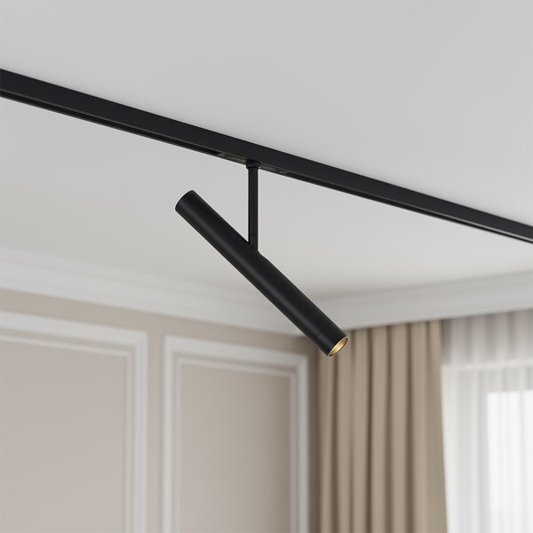 Moderni reflektor crni za 1-fazni sustav tračnica - Slimline Avery