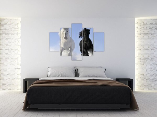 Slika - Konji zimi (150x105 cm)