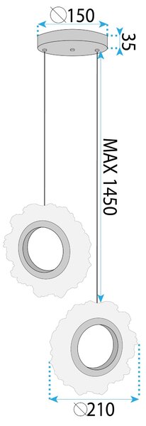 LED svijetiljka LHJ103-2CP GOLD