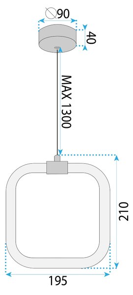 LED svijetiljka LHJ056-CP1 BRUSH GOLD